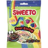 Sweet sour string snoep Rainbow 80g - Halal Sweeto
